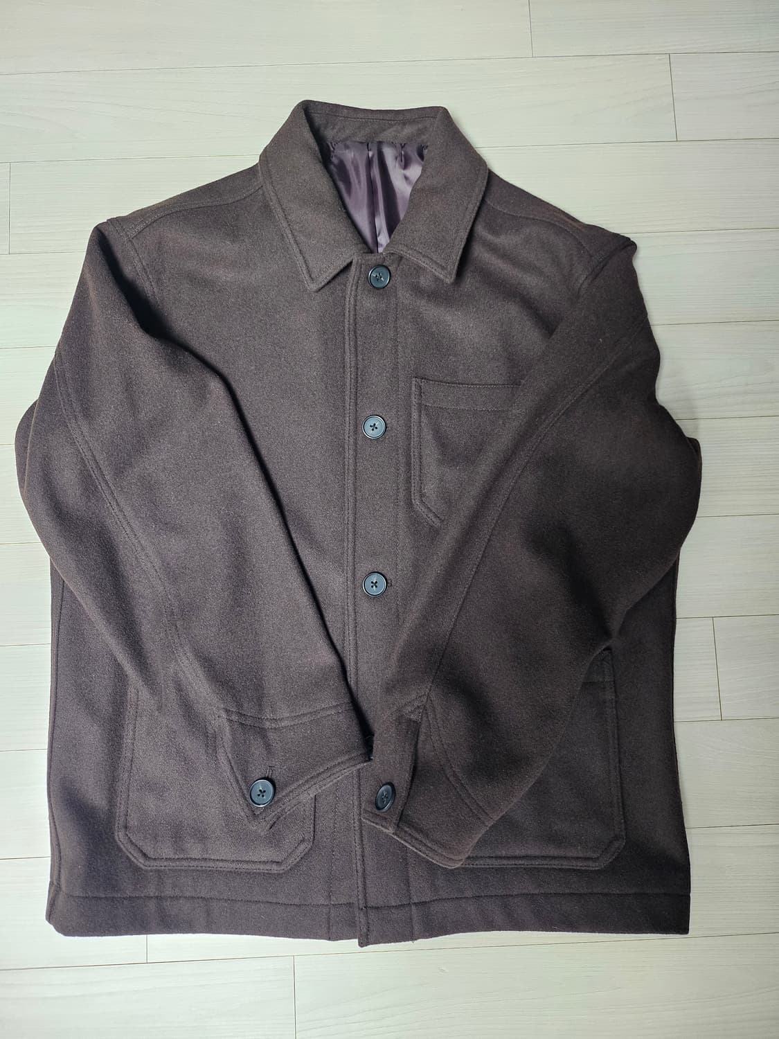 무탠다드 울 블렌드 초어 재킷 M [다크 브라운] 상품이미지3