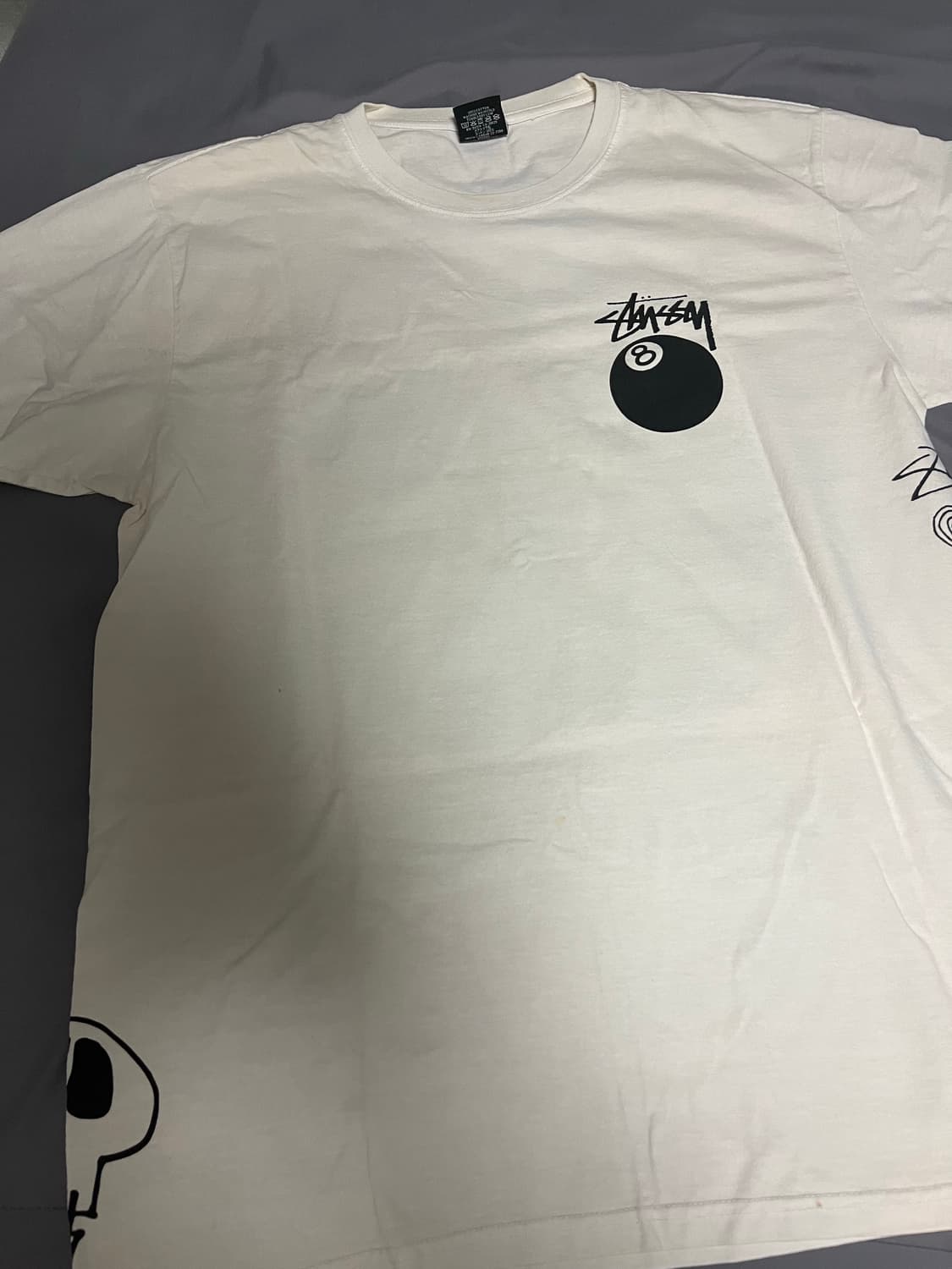 스투시 테스트 스트라이크 피그먼트 다이드 티셔츠 내츄럴 상품이미지2