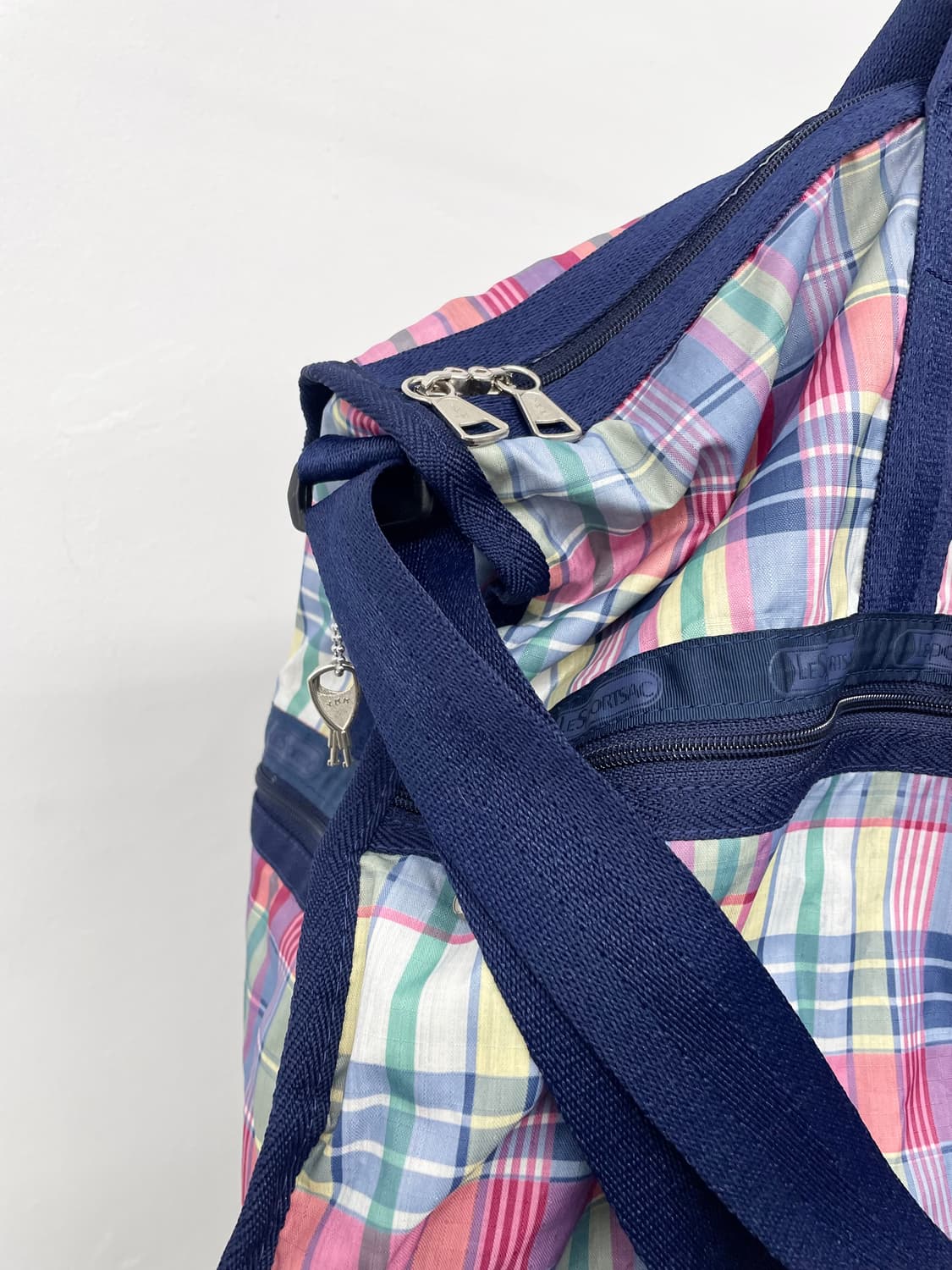 레스포삭 솜사탕 체크 2way 보스턴백 상품이미지4