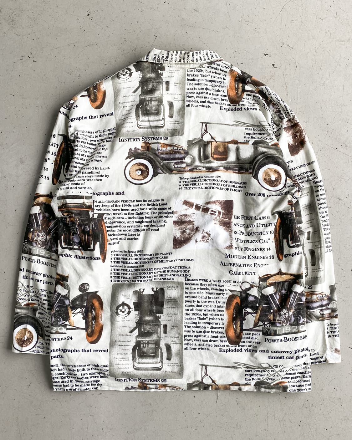 Dornröschen 뉴스페이퍼 패턴 셔츠 상품이미지5