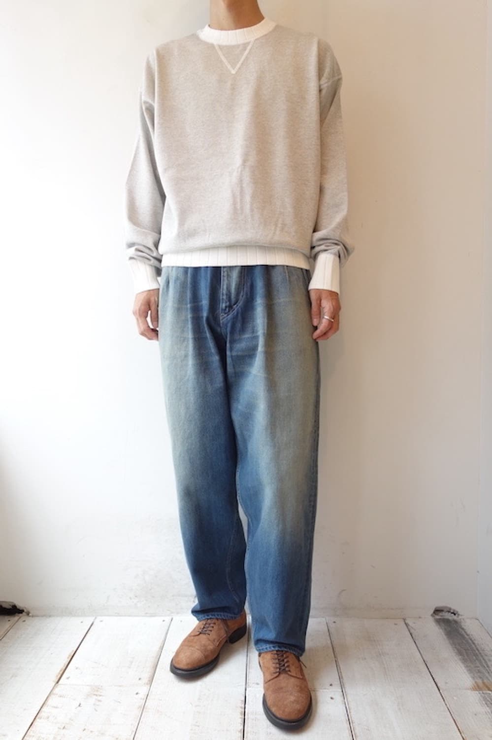 Graphpaper Selvage Denim Two Tuck Tapere 상품이미지1