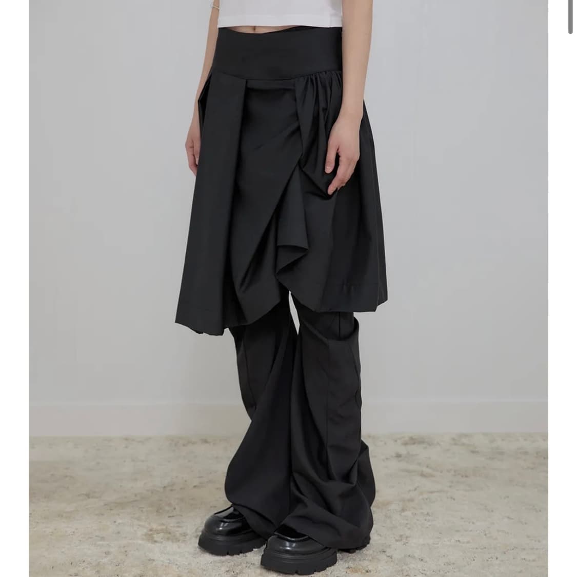 플레어업 미디스커트 Asymmetrical Draped Midi Skir 상품이미지2