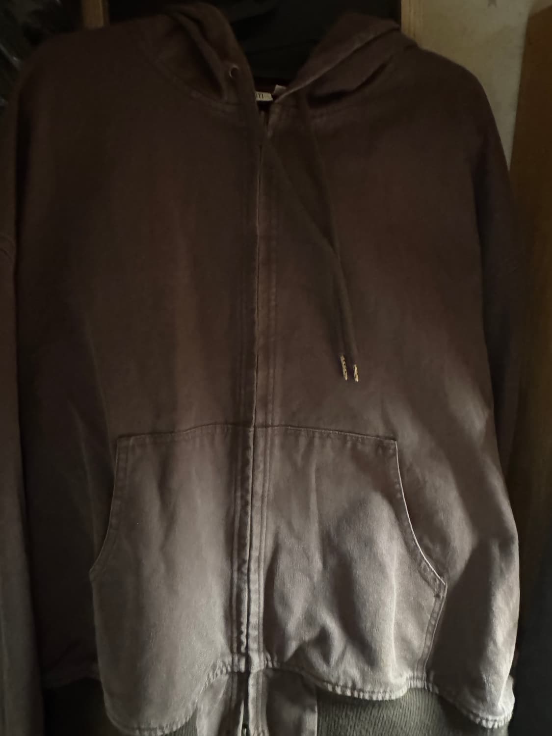 파르티멘토 워시드 워크 후드 집업 브라운 상품이미지1