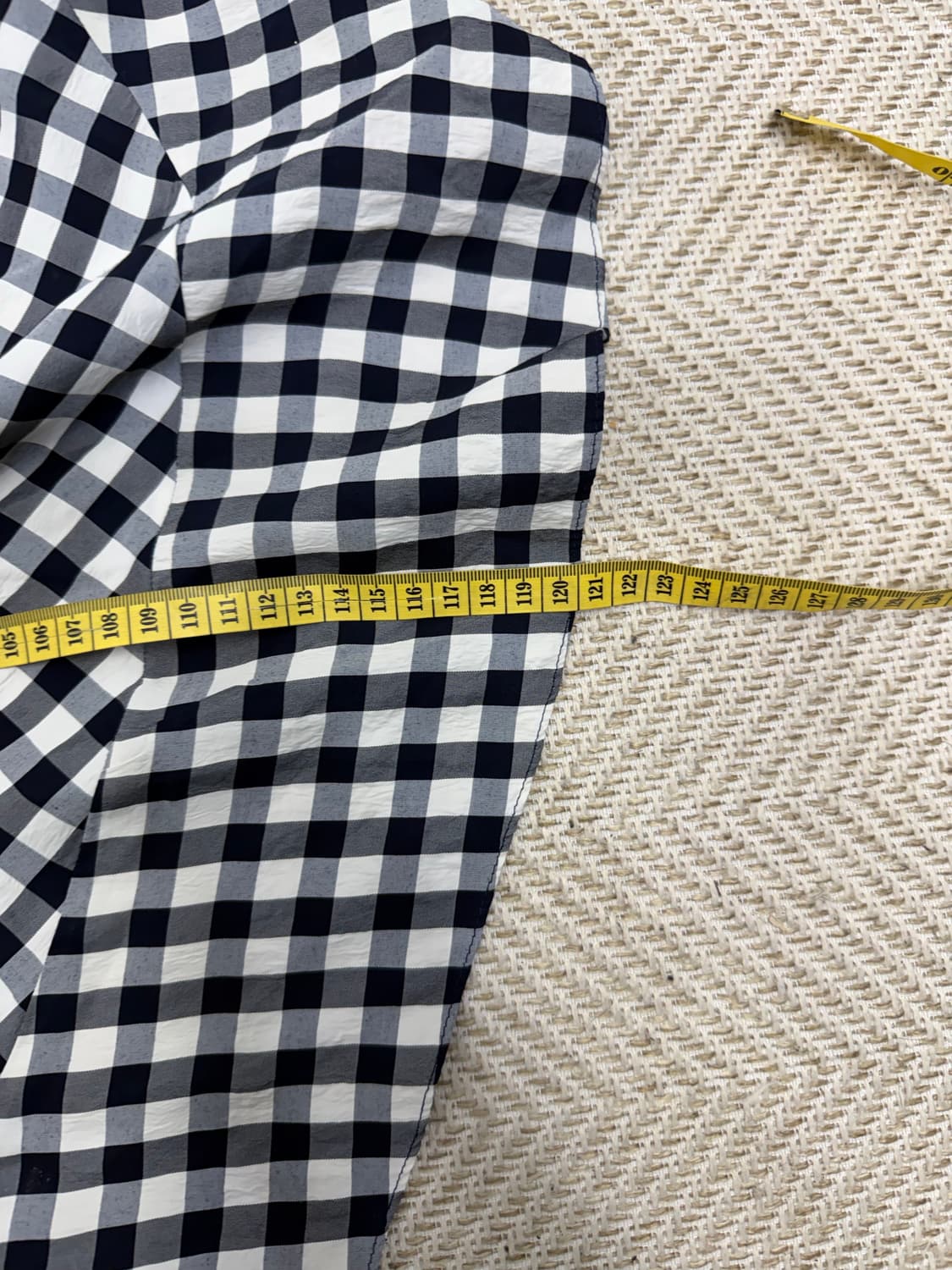 정품) 마쥬 블랙 체크 믹스 원피스 1 상품이미지10