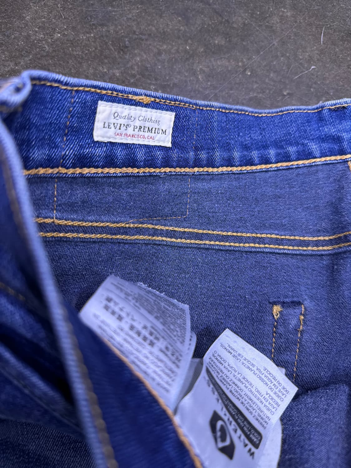 리바이스 502 프리미엄 빅 E 약기모 테이퍼드 데님팬츠 34 상품이미지9