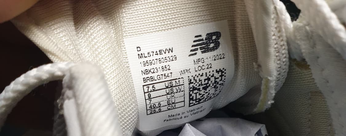 (크리닝완) 뉴발란스 574 D스탠다드 스니커즈 (255) 상품이미지6