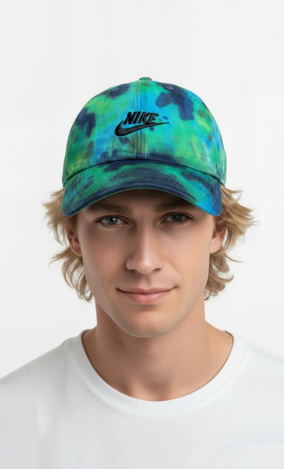 나이키 초레어 빈티지 커스텀 녹색/블루 지구 그린플래닛 볼캡 모자 여행 상품이미지2