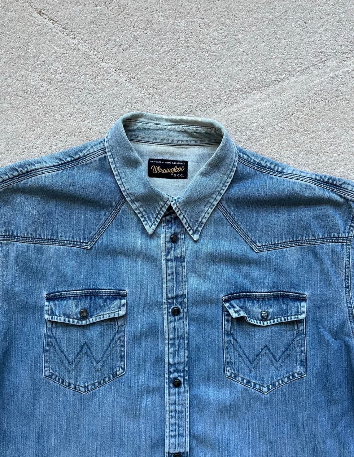 랭글러 웨스턴 데님 셔츠 상품이미지2