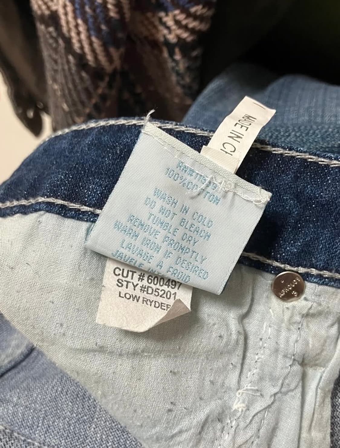 빈티지 Robin’s Jean 로우라이즈 스터드 데님 팬츠 상품이미지6