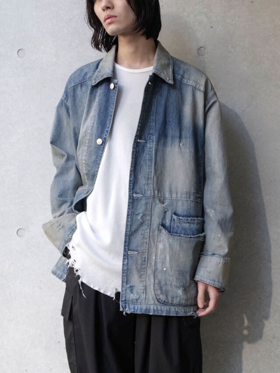 [1] Ancellm Denim Coverall _ Indigo 상품이미지1