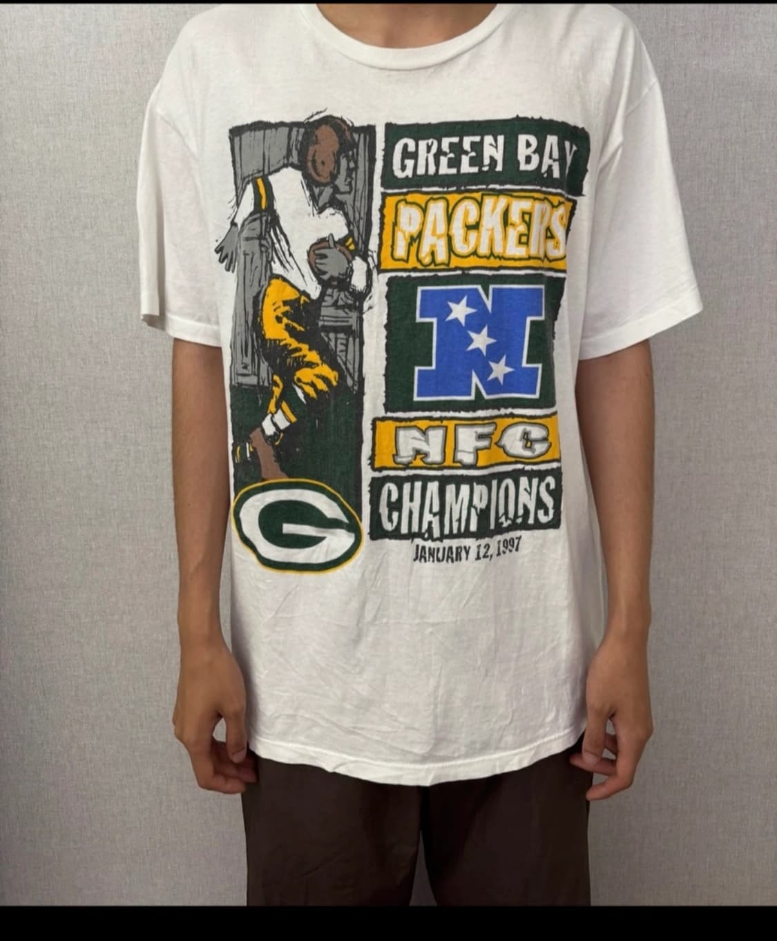 90s NFL NFC Green Bay Packers 빈티지 티셔츠 상품이미지1