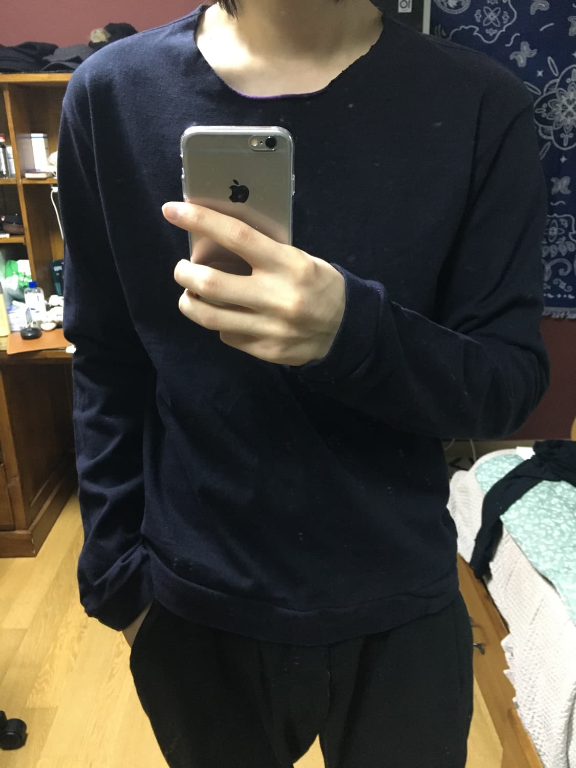 이세이미야케 맨 리버서블 수소봉제 오버록 롱슬리브 상품이미지4