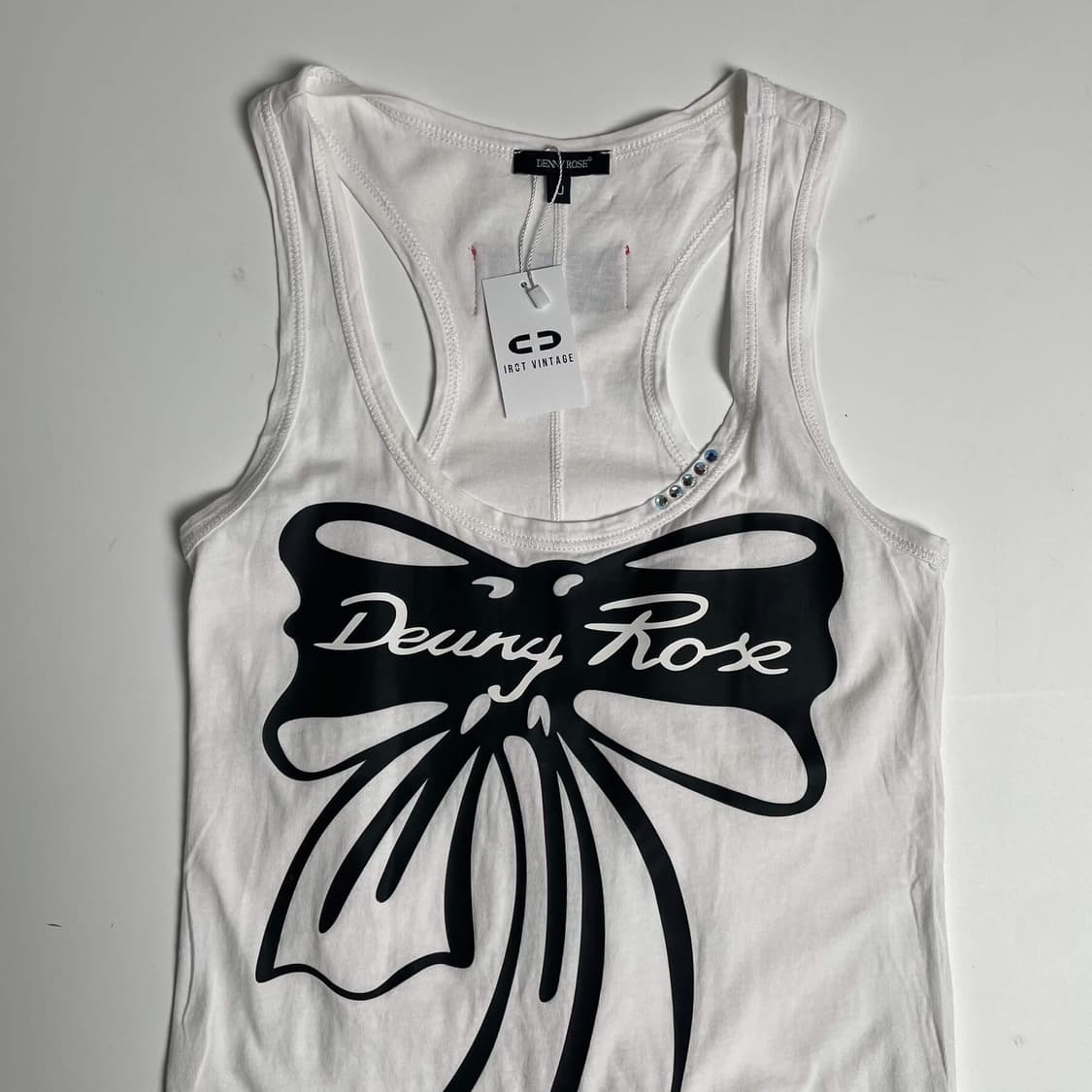 Denny rose 리본 프린트 슬리브리스 (italy)  상품이미지2