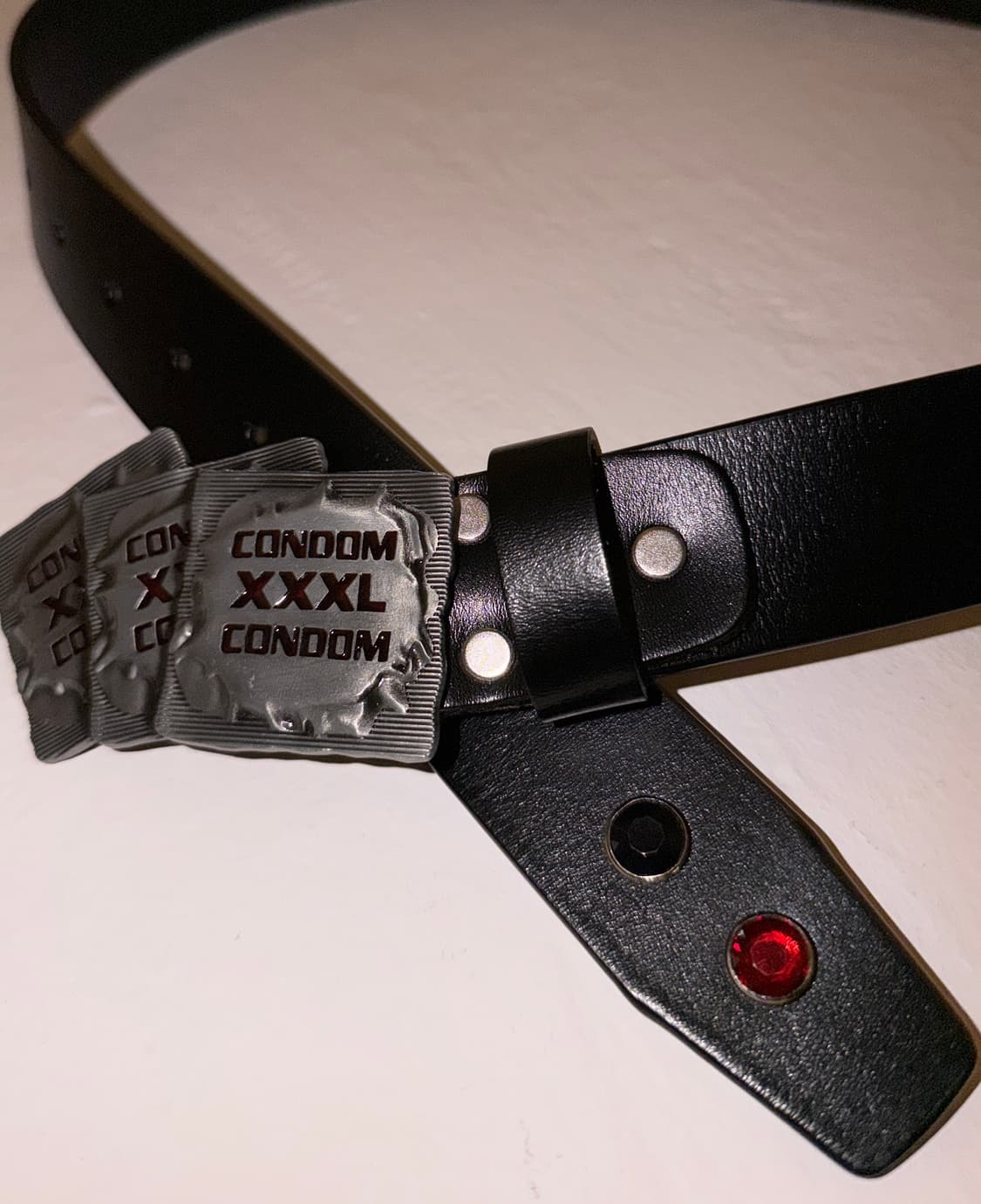 Condom gemstone cow hide blet 상품이미지1