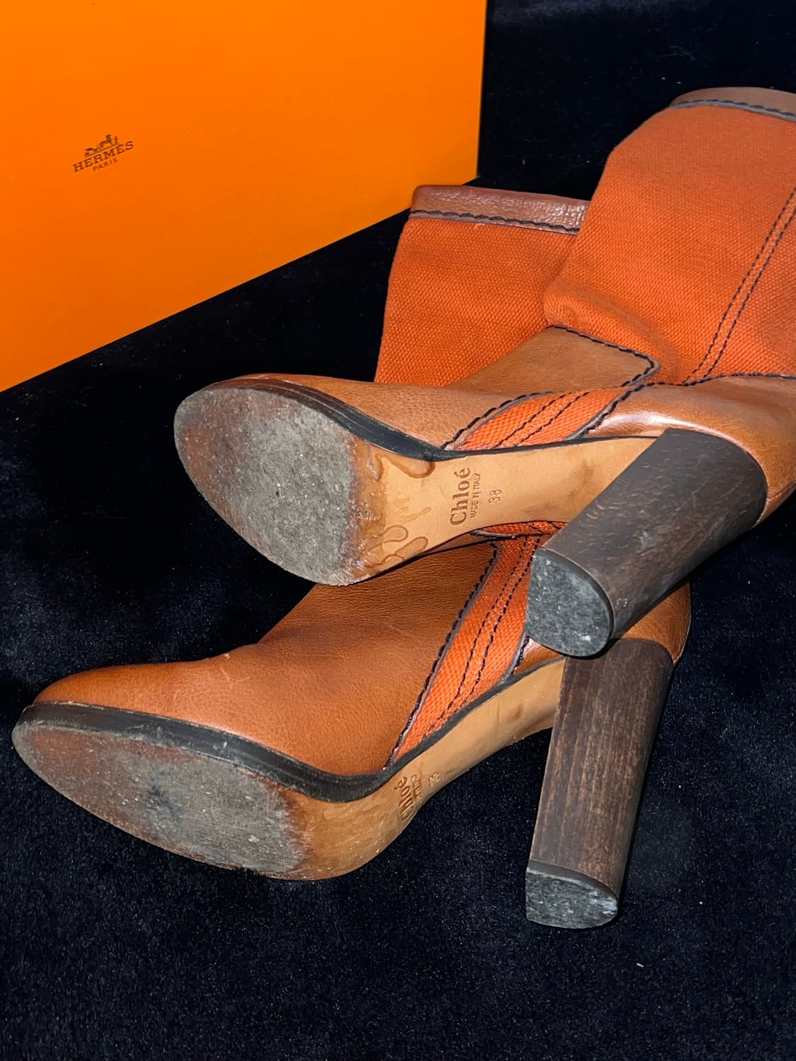 Chloe Rebecca Boots 끌로에 레베카 부츠 가죽 38 상품이미지4