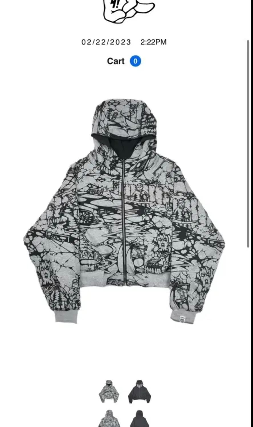 유민하 리버시블 후드집업 상품이미지2