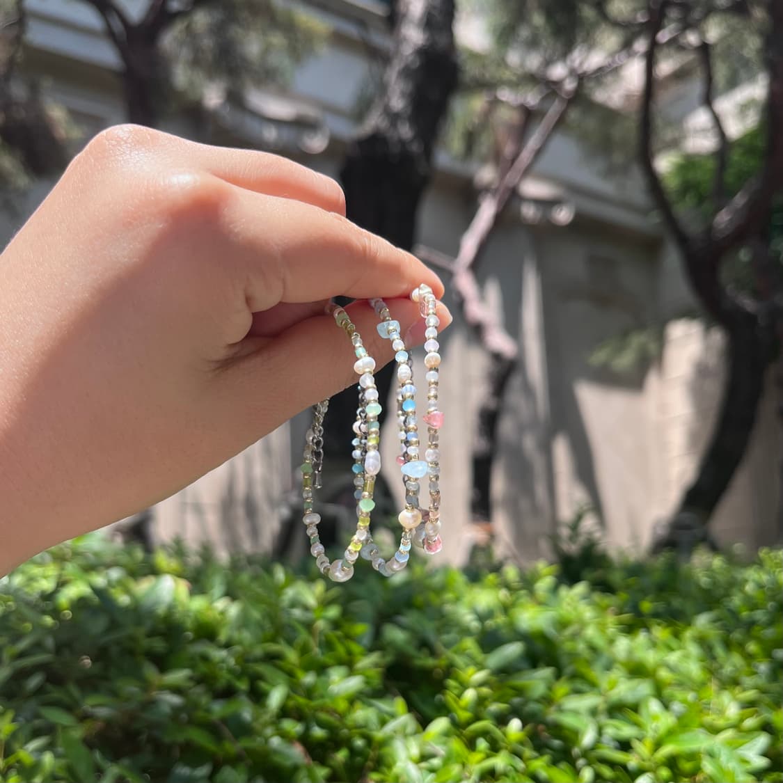 [handmade] ' 비눗방울 ' 비즈원석팔찌 상품이미지2
