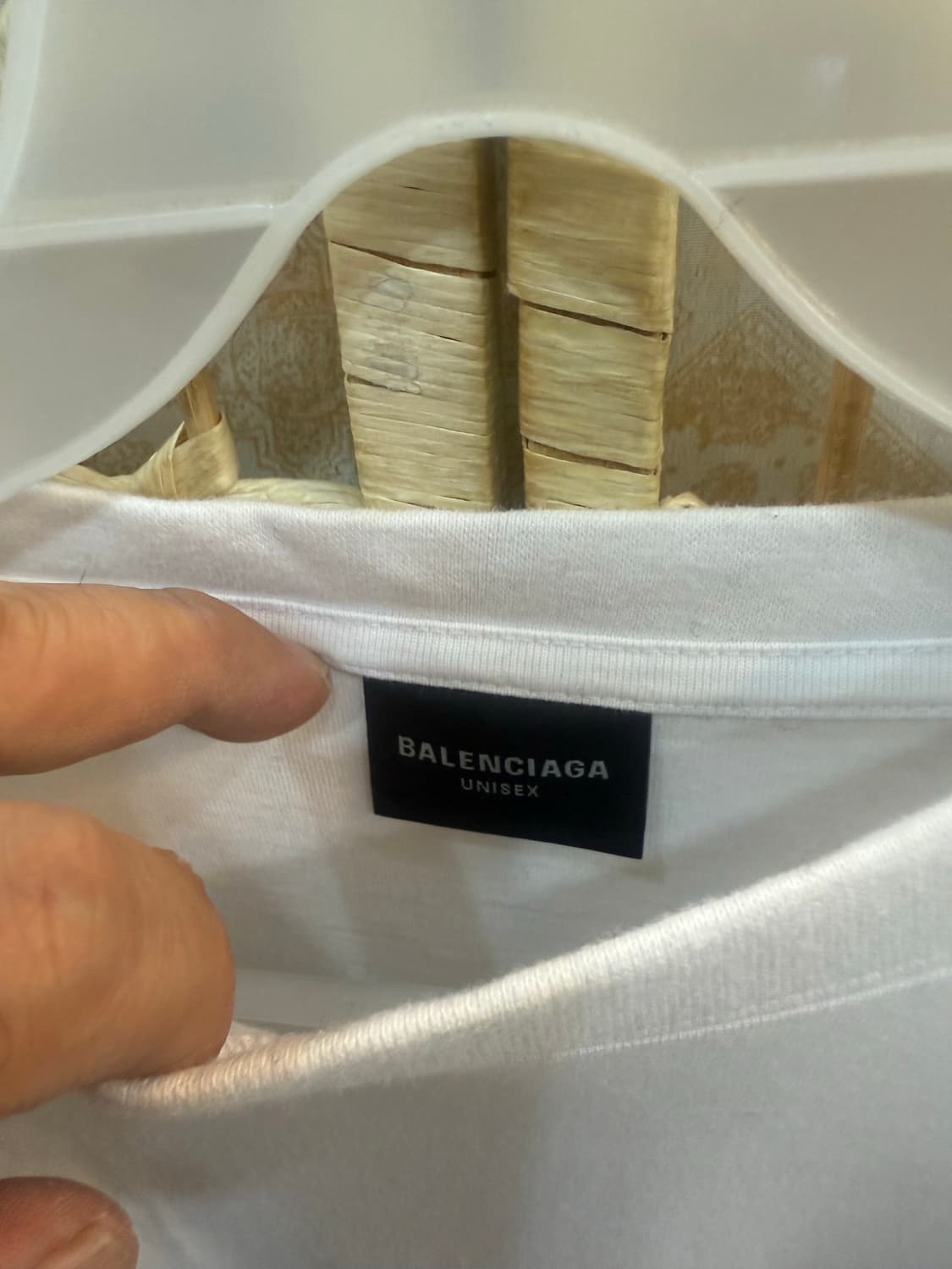 3/105-110 정품 발렌시아가 폴리티컬 캠페인 웨이브로고 티셔츠 팝니 상품이미지2