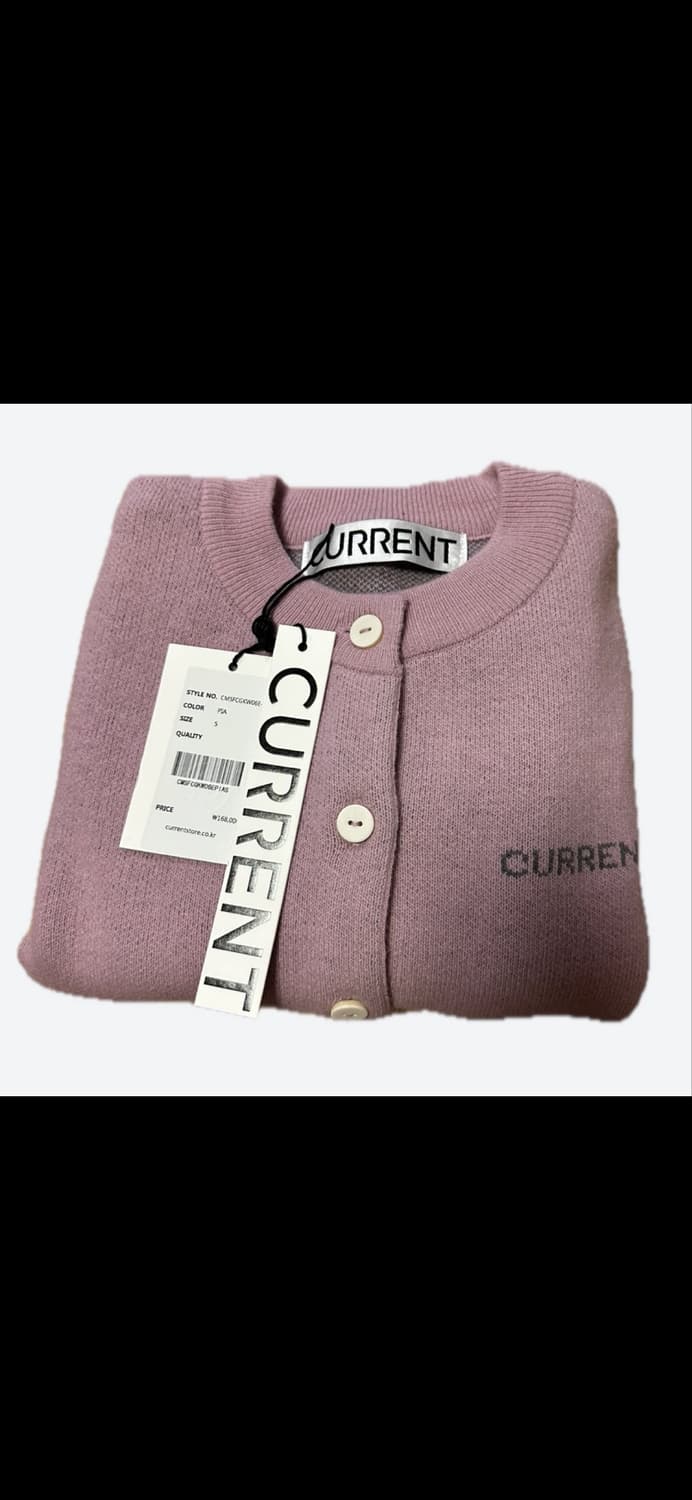 커렌트 자가드 핑크 가디건 미착용 새제품 상품이미지4