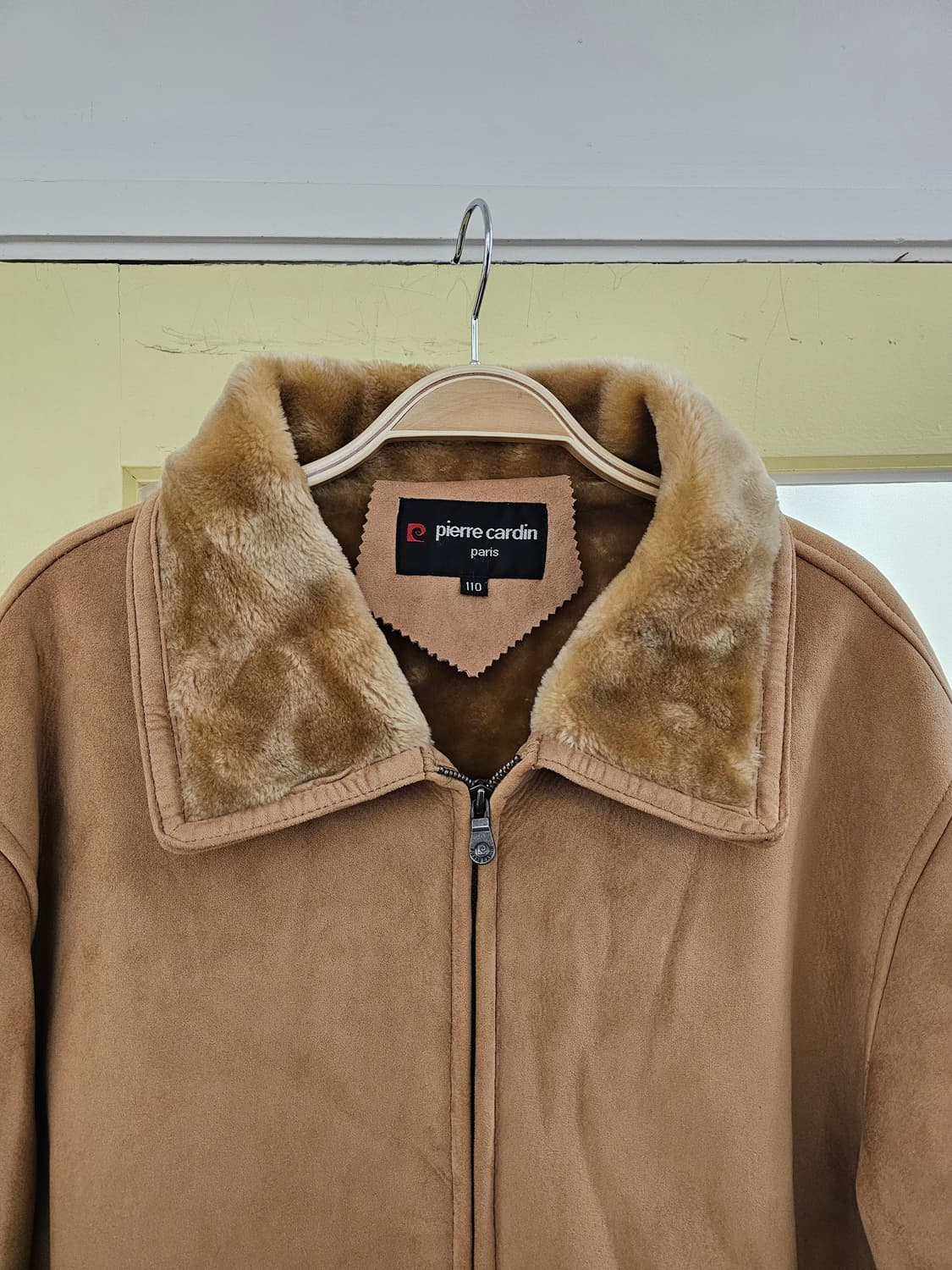 Pierre cardin 베이지 에코퍼 무스탕 상품이미지4