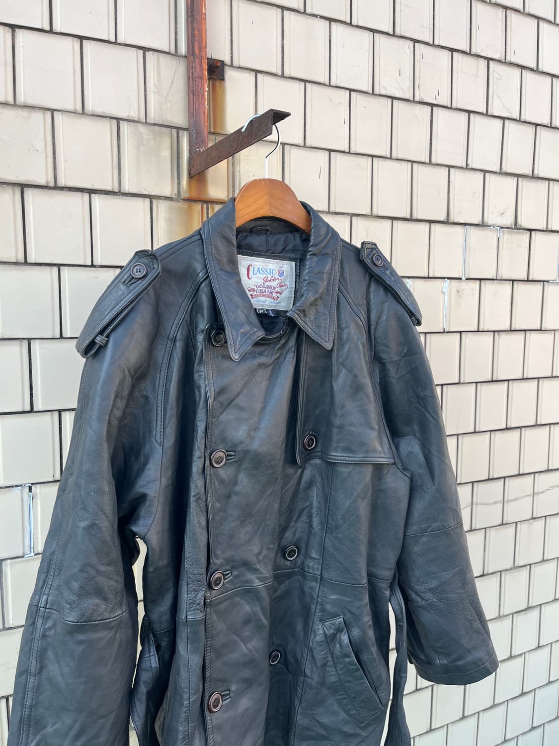 Vintage 양가죽 밀리터리 디테일 양가죽 카코트 상품이미지2