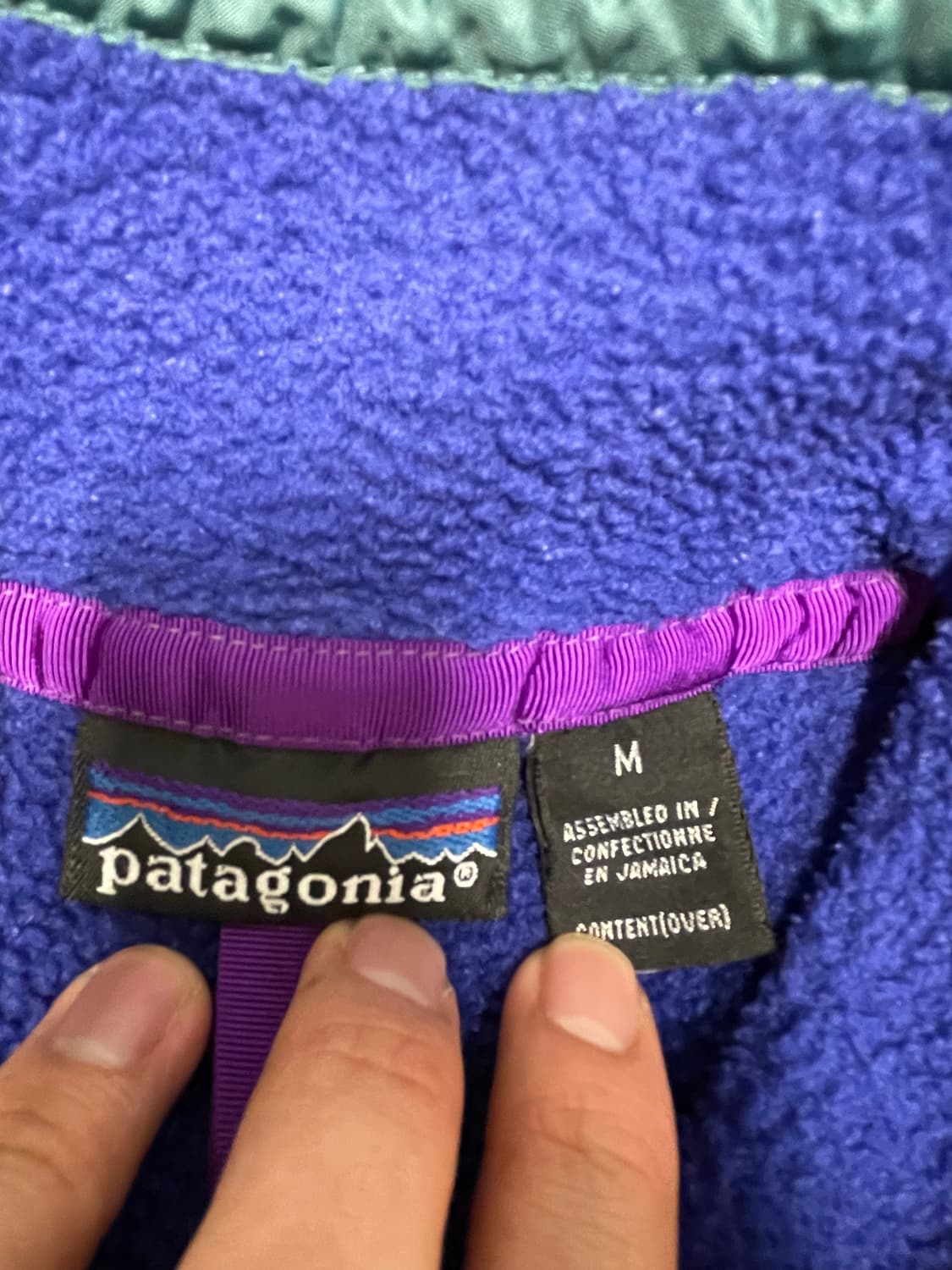 [M] 90's 파타고니아 빈티지 신칠라 라이트 블루 상품이미지3