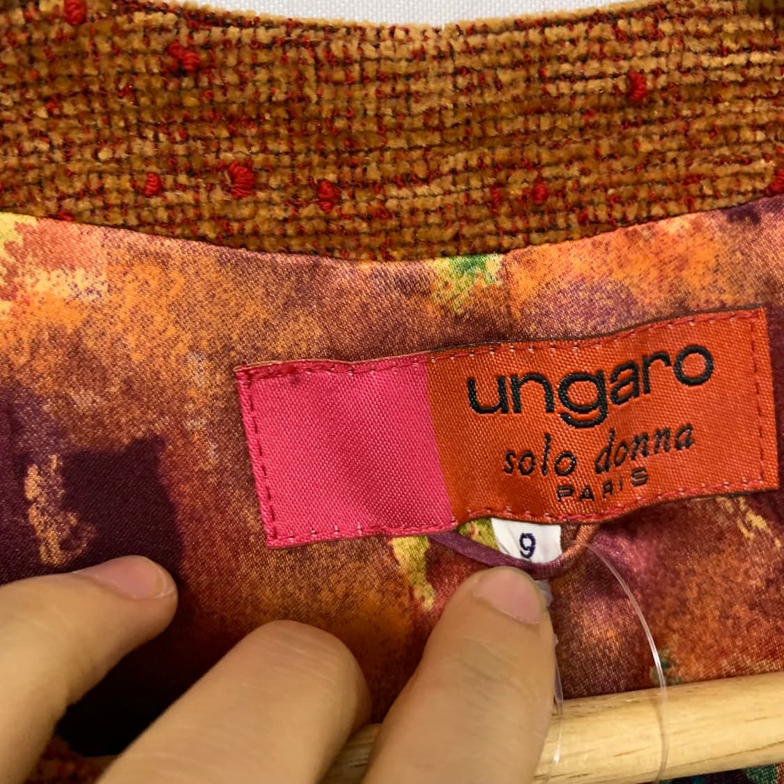 웅가로 파리 앤틱 버튼 사선 자켓 프랑스 여성 일본 빈티지 상품이미지9