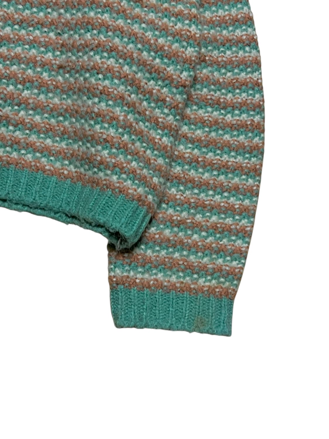 빈티지 스트라이프 반크롭 니트 스웨터 상품이미지2