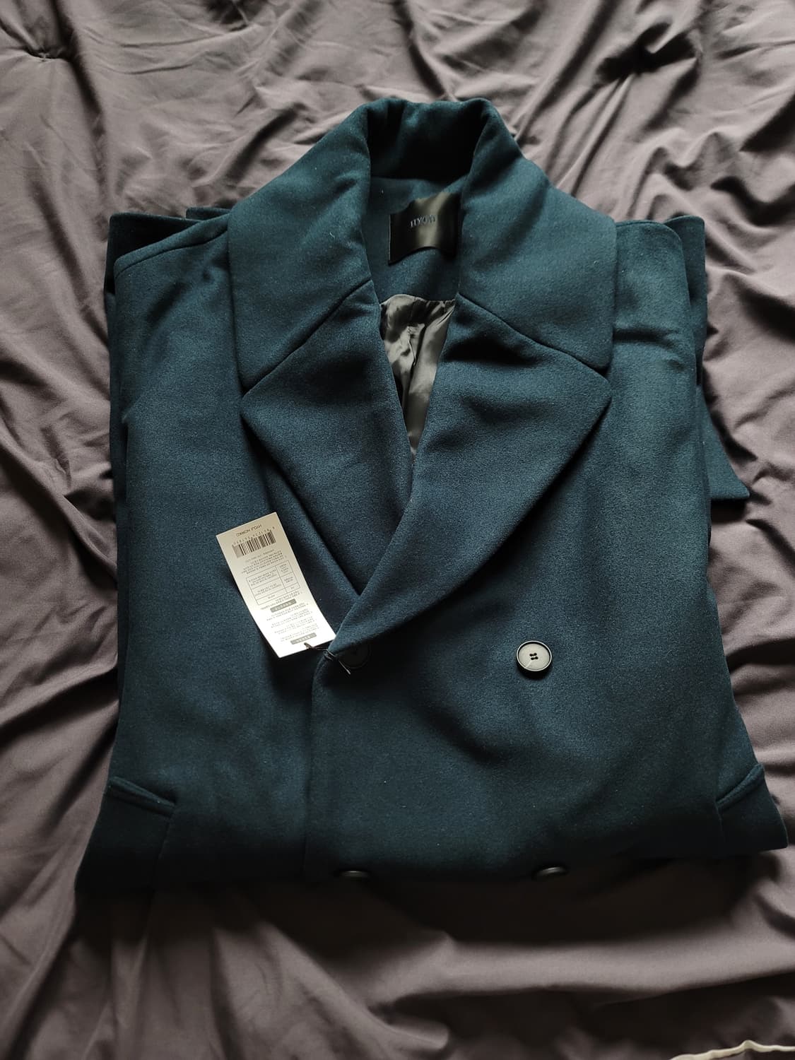 [L]효지노리코 엑스트라 더블 코트 다크그린 상품이미지10