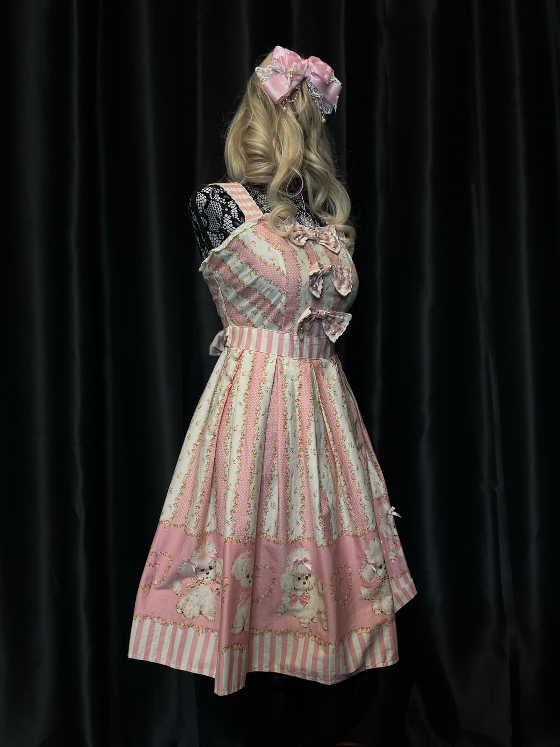 BODYLINE 바디라인 로리타 히메갸루 리본 핑크 원피스 상품이미지3