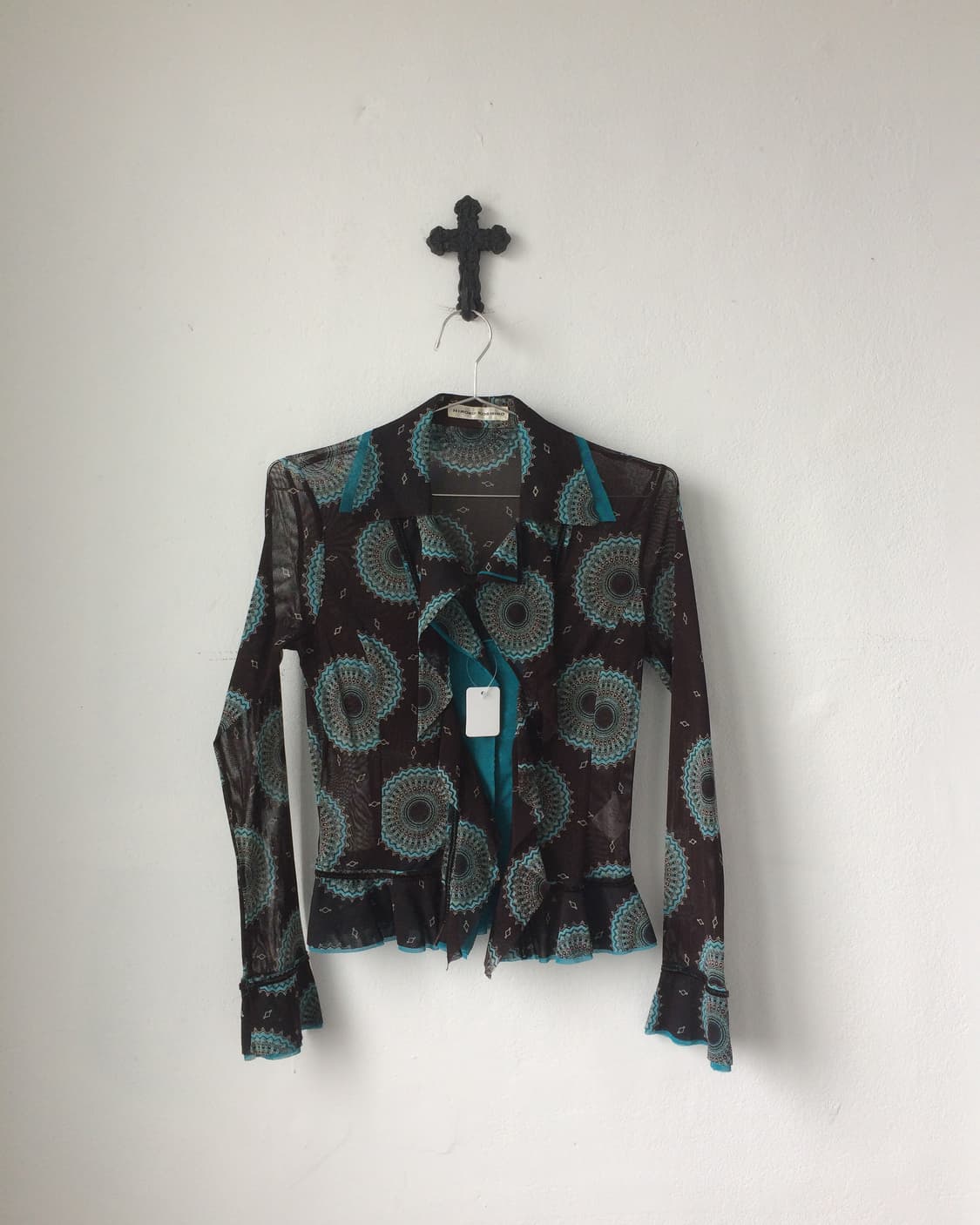 Hiroko koshino pattern mesh cardigan 상품이미지2