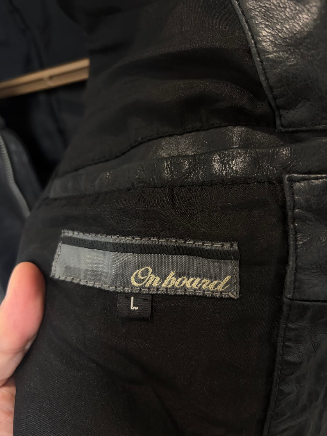 (L) On board 싱글라이더 소가죽 자켓 상품이미지7