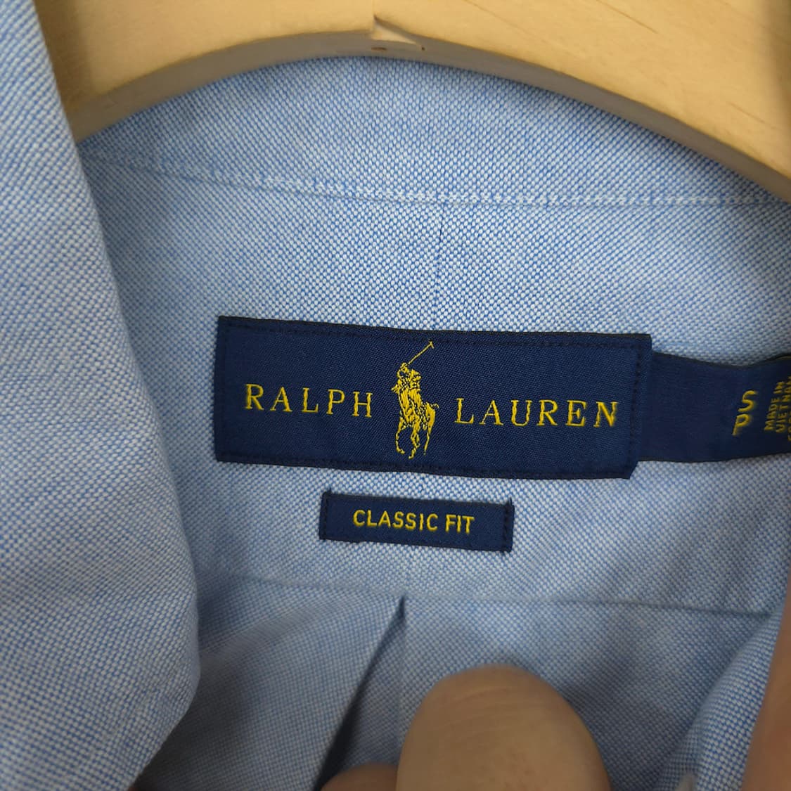 랄프로렌 RALPH LAUREN 클래식핏 옥스포드 셔츠 연블루 S 상품이미지6