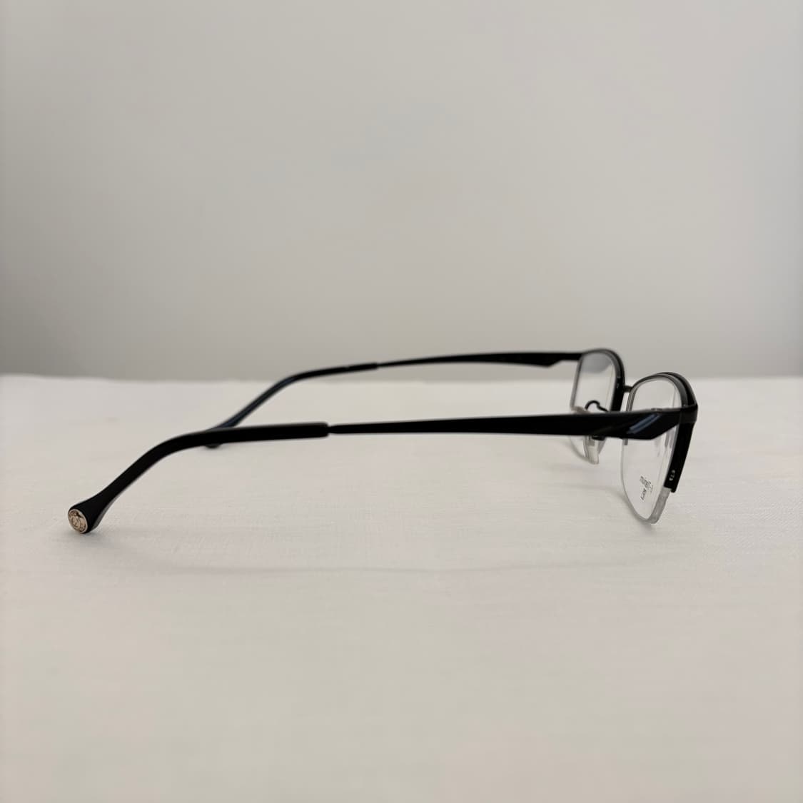 베타 티타늄 블랙 반무테 빈티지안경 상품이미지4