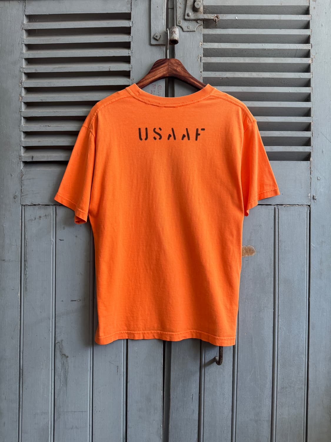 [M]버즈릭슨 USA 오렌지 U.S. ARMY 에어포스 프린팅 티셔츠 상품이미지6