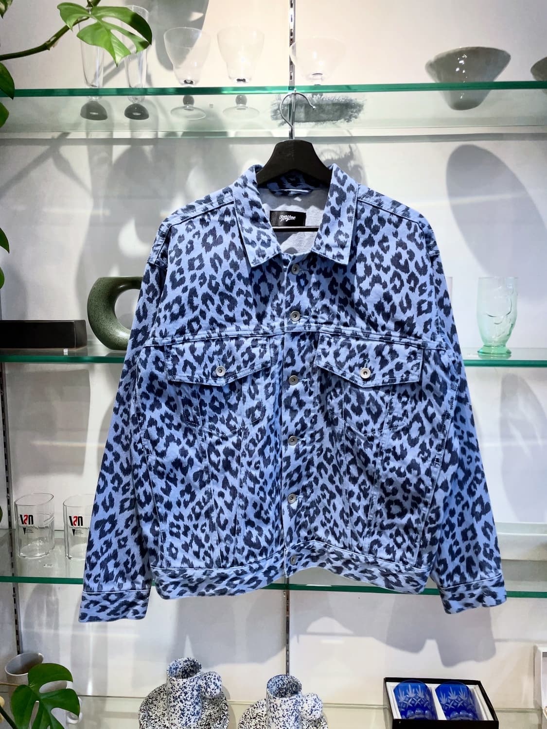 MYNE leopard denim jacket 상품이미지1
