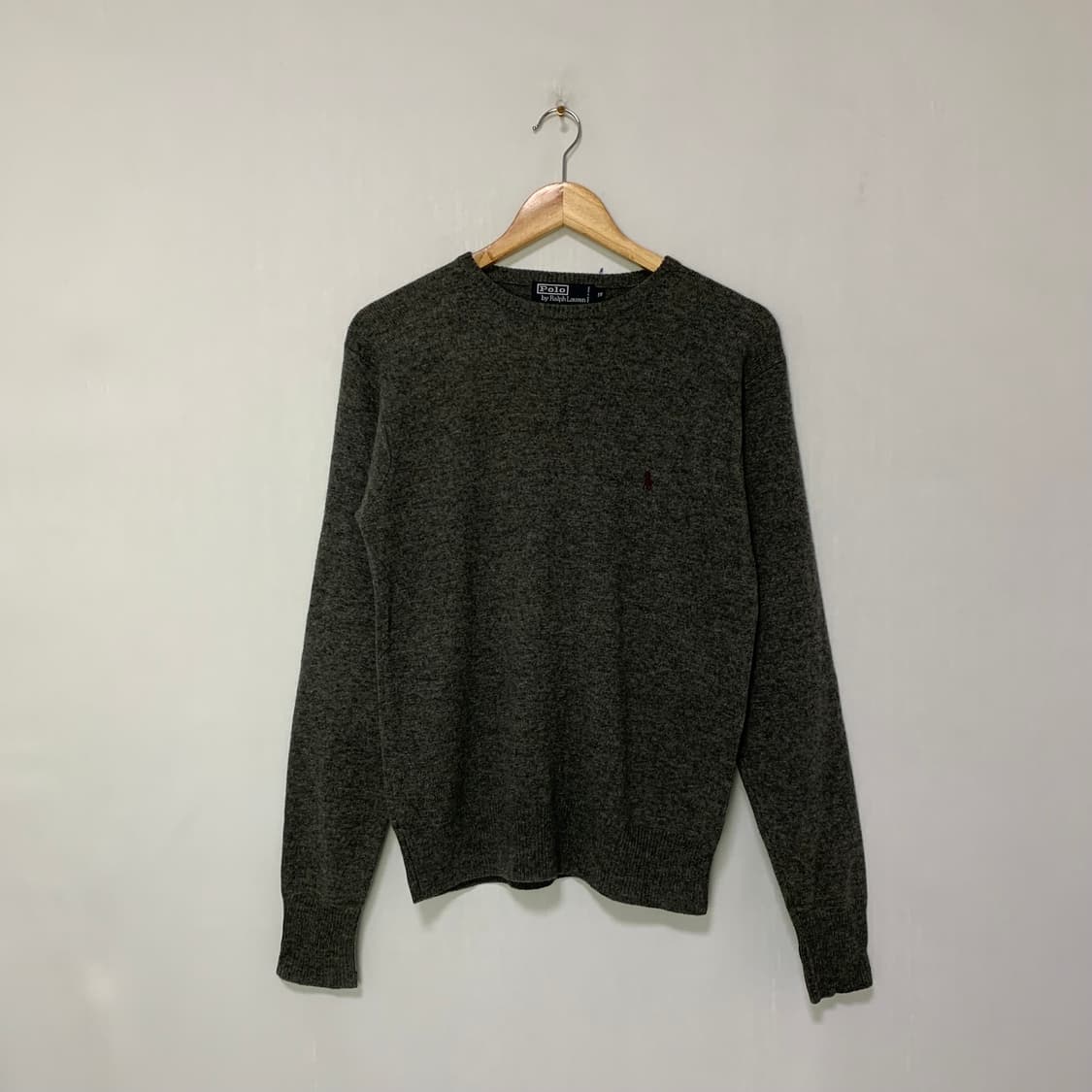 폴로 랄프로렌 램스울 100 그레이 빈티지 니트 스웨터 170 여성 M 상품이미지1