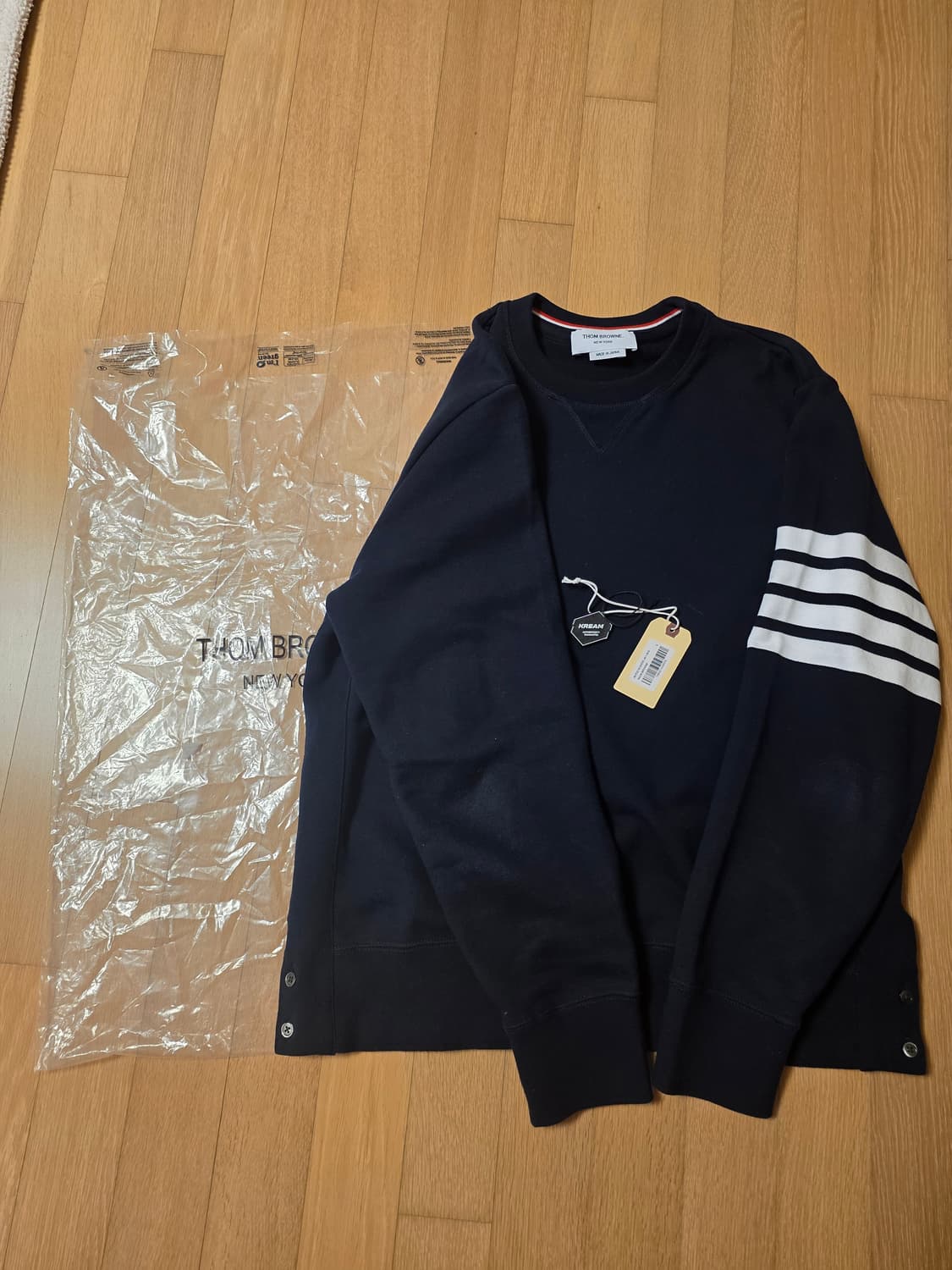 [구매1달] 25FW 톰브라운 엔지니어드 맨투맨 네이비 5사이즈 상품이미지1