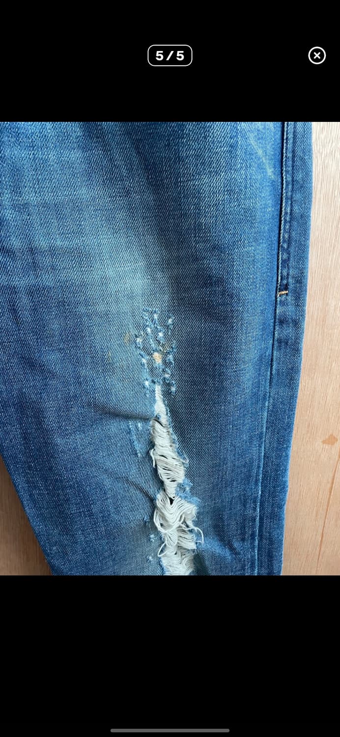 디젤 데미지 플레어 팬츠 상품이미지5