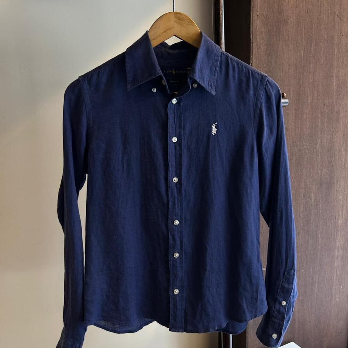11785 - 폴로 랄프로렌 네이비 린넨 셔츠 상품이미지2