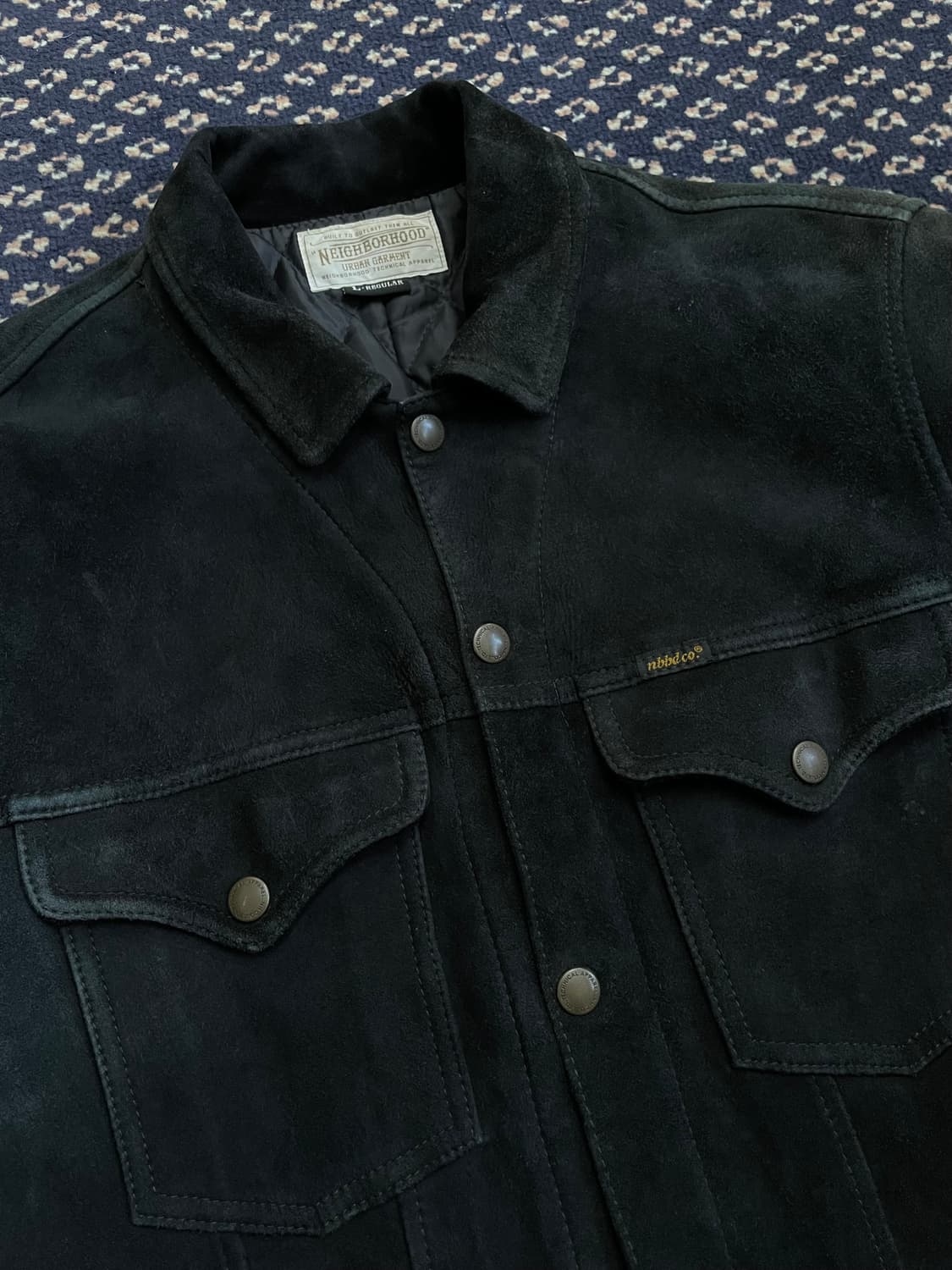 네이버후드 스웨이드 레더자켓 상품이미지4