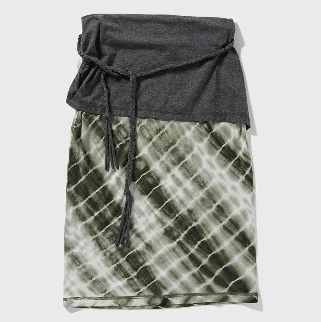 퍼버즈 Braid Belt Layered Skirt (Green) 상품이미지5