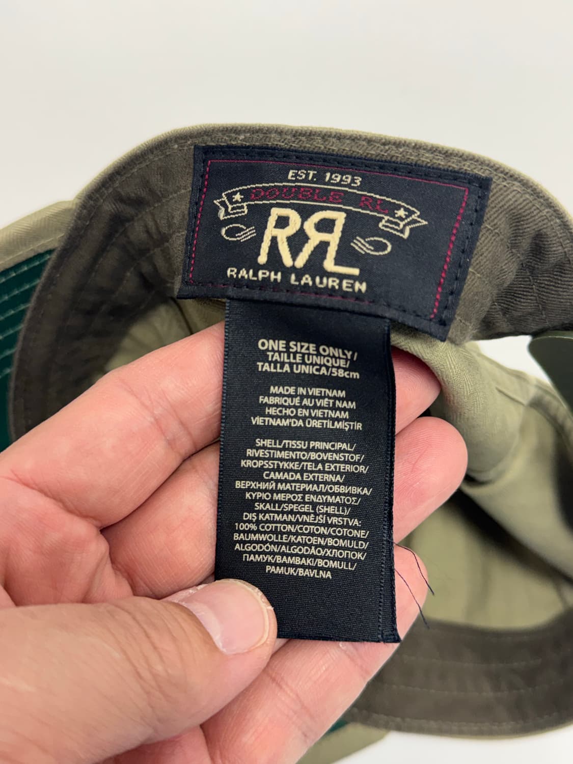 더블알엘 윙로고 볼캡 / 올리브 상품이미지2