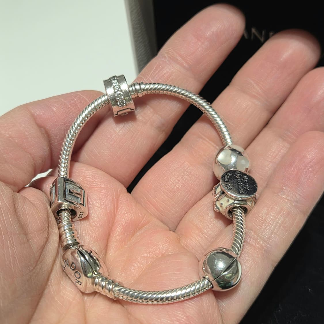 PANDORA 판도라 정품 스네이크 하트클라솝 세트판매 체인팔찌 실버팔찌 상품이미지7