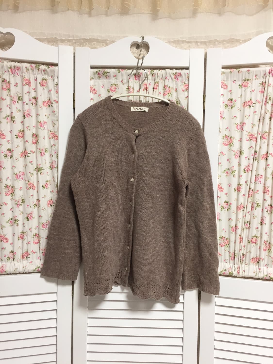 빈티지 사만사모스 초코브라운 가디건 상품이미지1