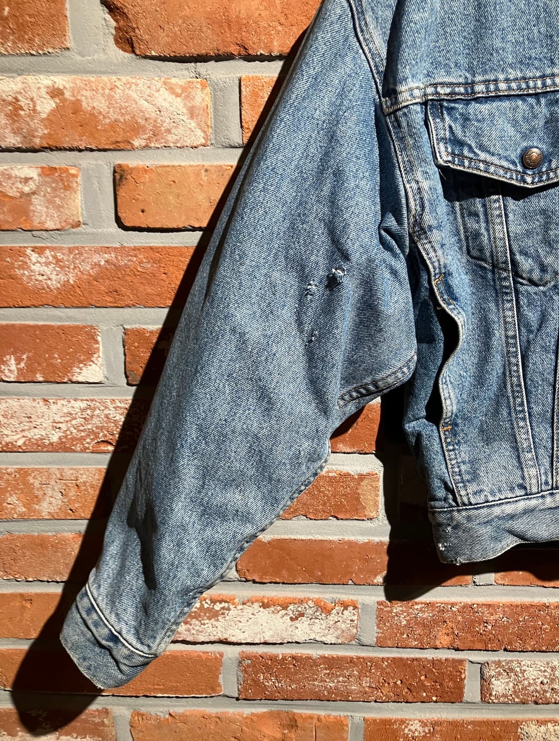 90s USA 빈티지 리바이스 허더슨베이 리버시블 데님 자켓 상품이미지4