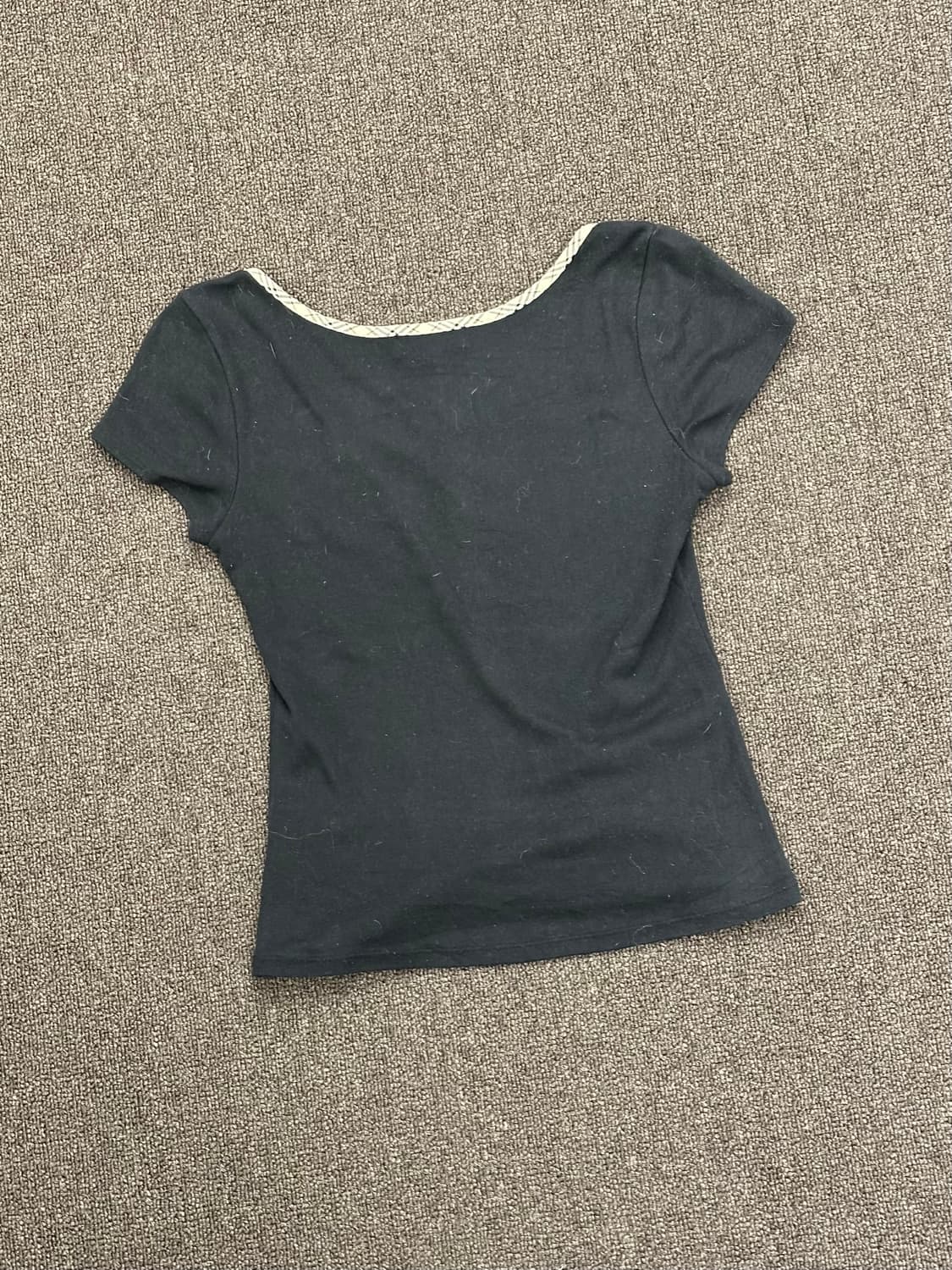 38)버버리 빈티지 여성 블랙 숏슬리브 상품이미지4