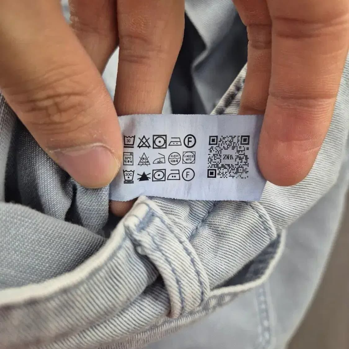 ZARA 연청 와이드 팬츠 (EUR 40) 상품이미지4