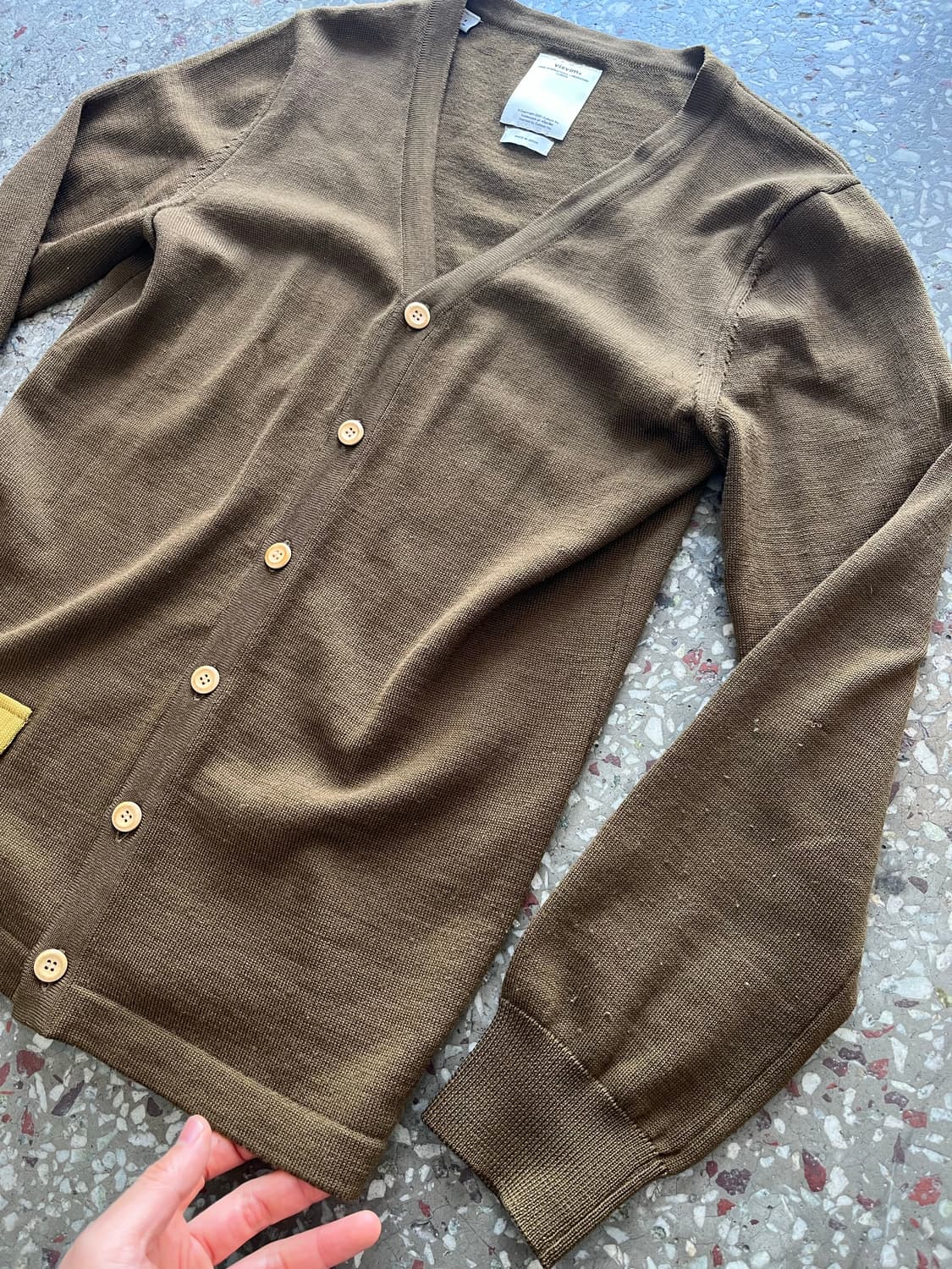 비즈빔 카키 가디건 상품이미지7