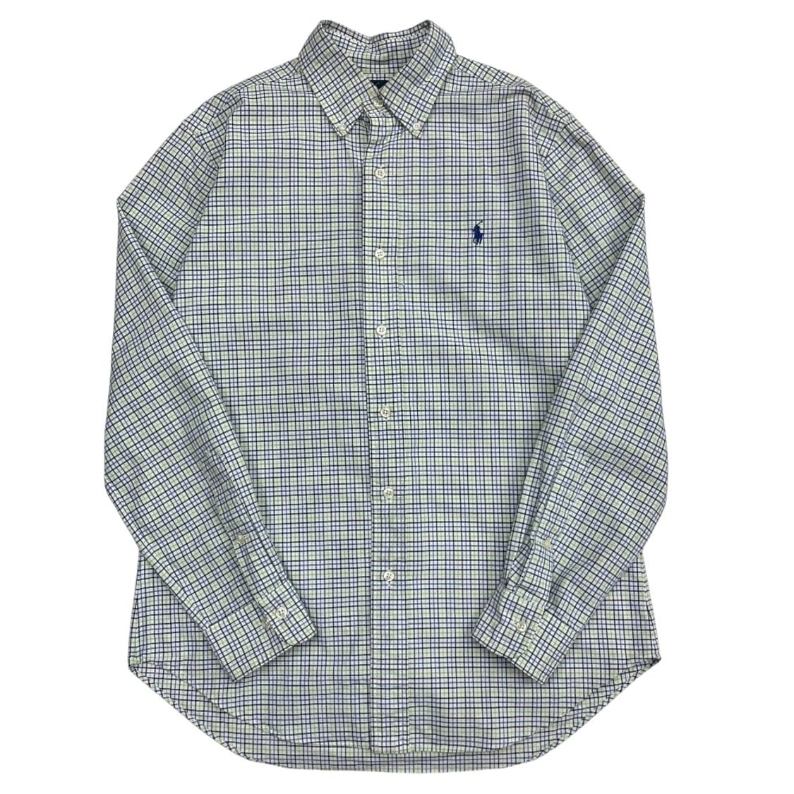 폴로 랄프로렌 블루포니 연두 체크 셔츠 상품이미지2